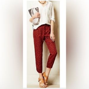 Cartonnier Cropped Dapple Trousers Pants Size 4 Petite, ANTHROPOLOGIE